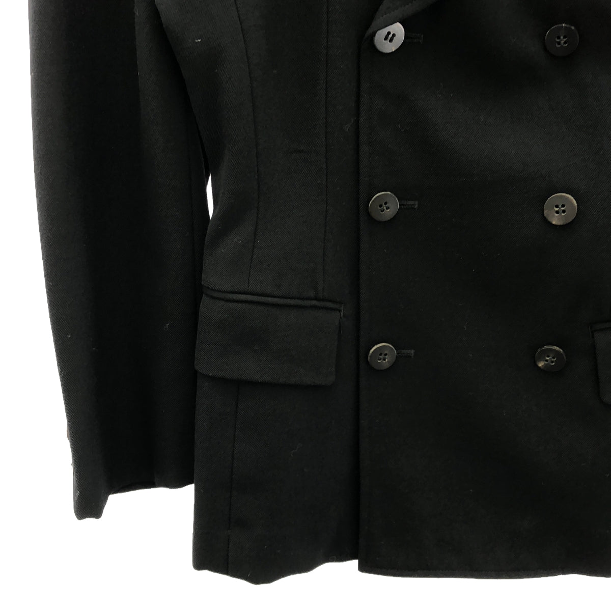 tricot COMME des GARCONS / 트리코콤 데 걸슨 | 1980s~ 울 테일러드 재킷 | 블랙 |
