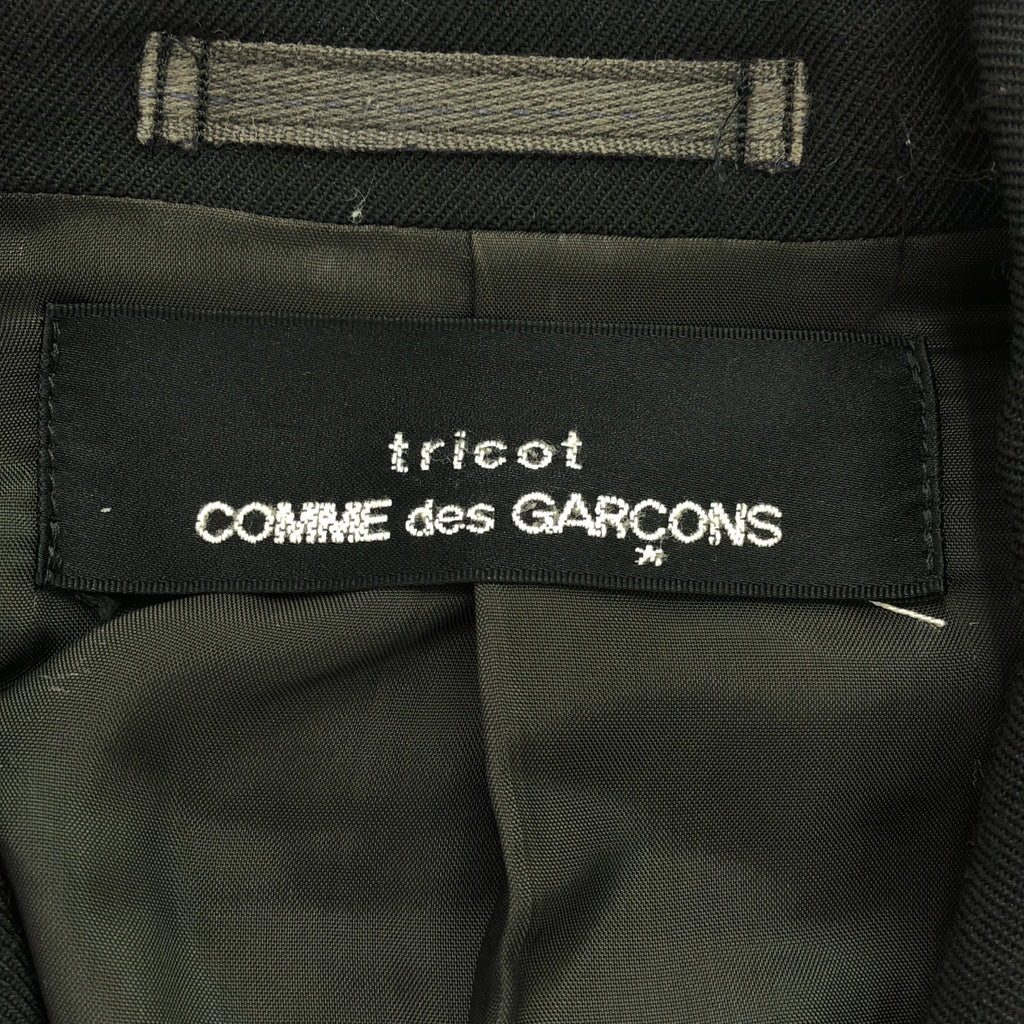 針織 COMME des GARCONS | 1980 年代~羊毛訂製夾克 |黑色 |女性的