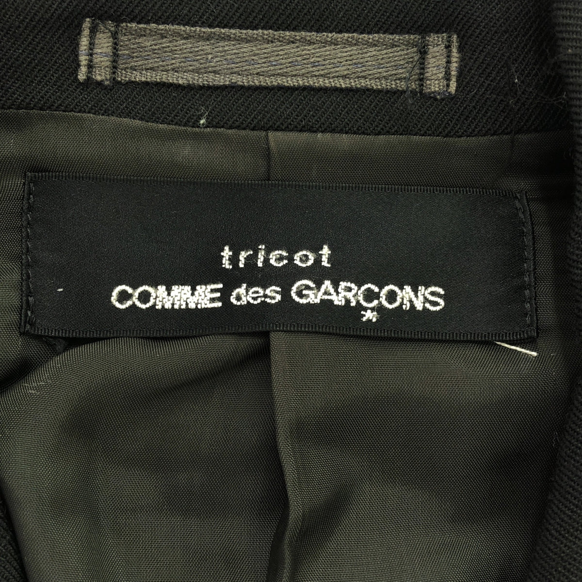 針織 COMME des GARCONS | 1980 年代~羊毛訂製夾克 |黑色 |女性的