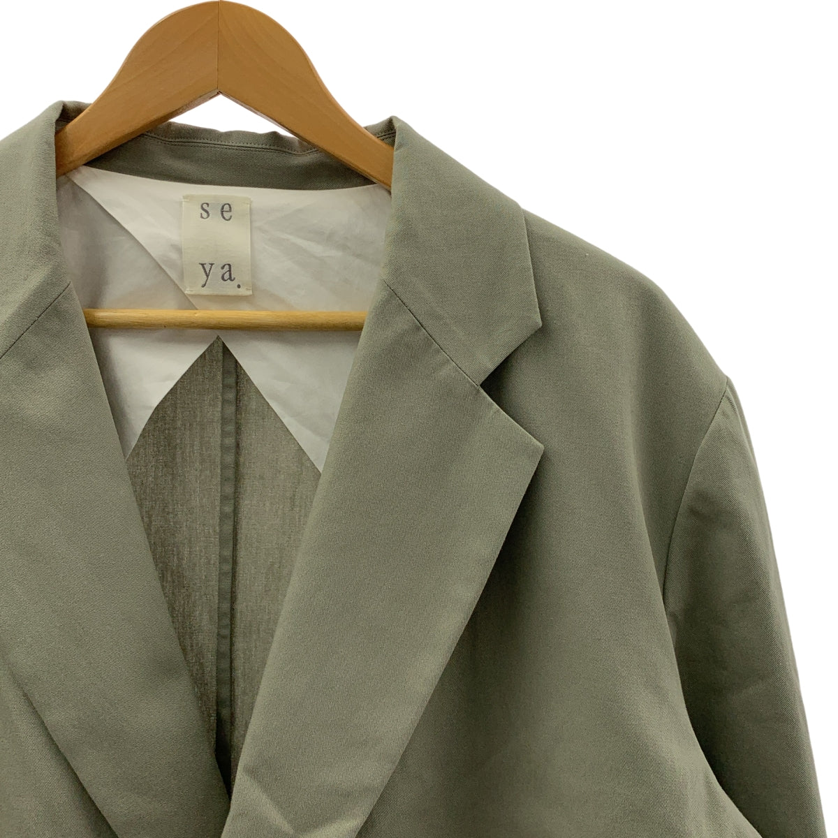 seya. / セヤ | 2023SS | DOOR JACKET コットン ダブルブレスト テーラードジャケット | 4 | メンズ