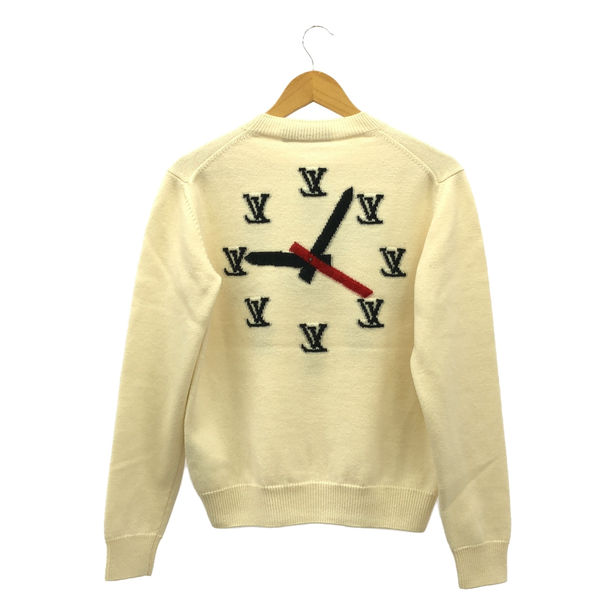 Louis Vuitton / 루이비통 | 2021SS | Clock Intarsia Pullover 시계 풀오버 니트 | S | 화이트 | 남성