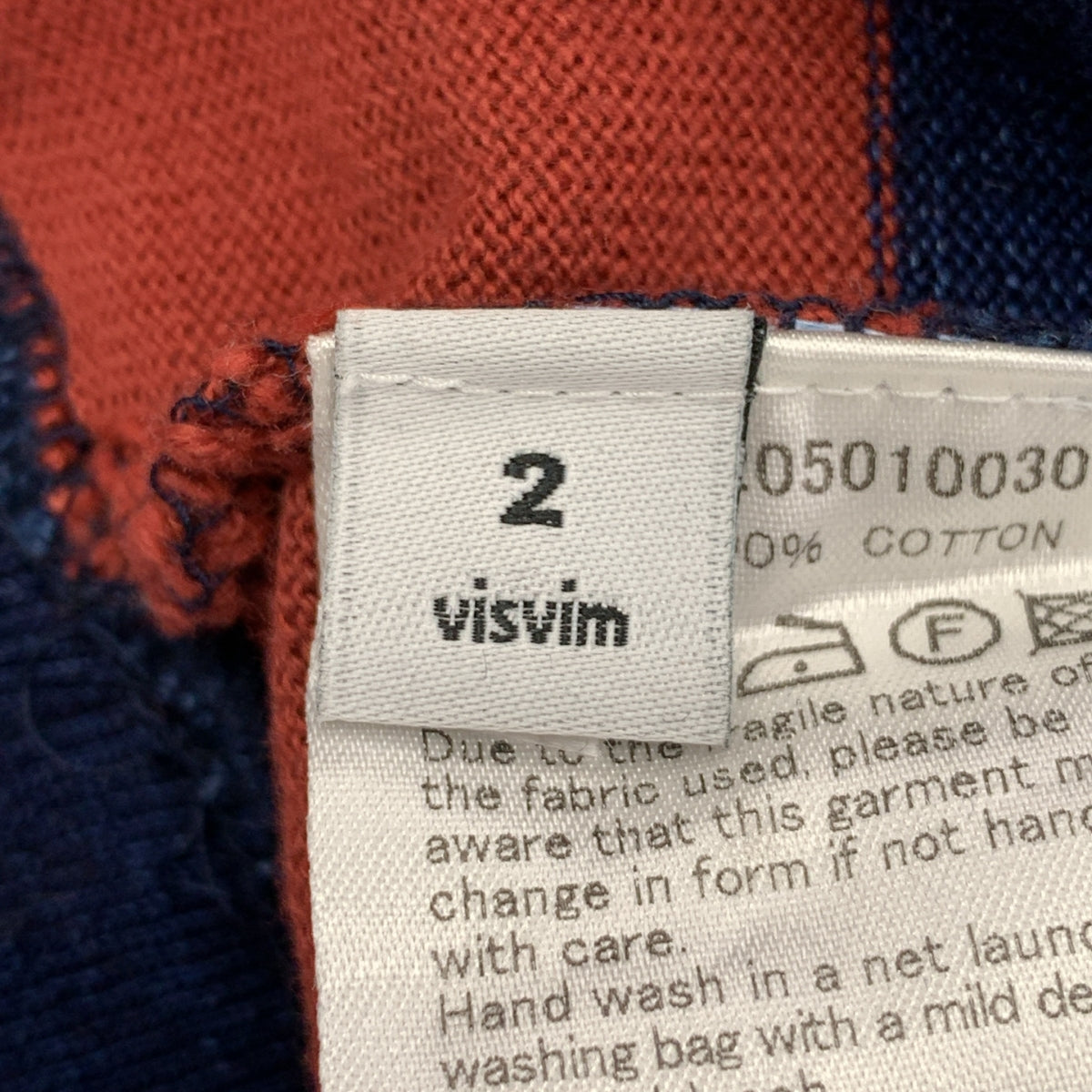 visvim | 棉質條紋圓領衛衣 | 2 號 | 男士