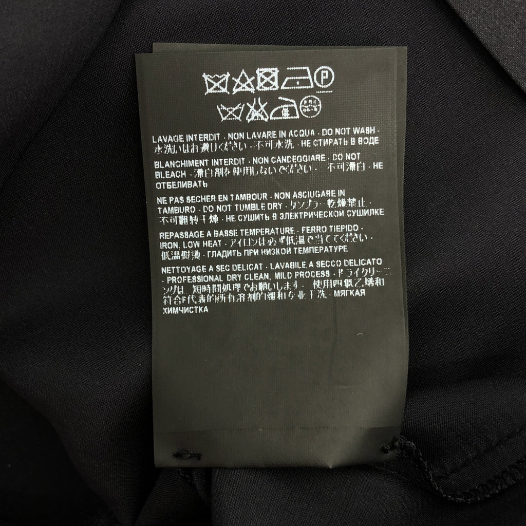 SAINT LAURENT PARIS / サンローランパリ | シルク リボン ボウタイシャツ | XS | ブラック | レディース