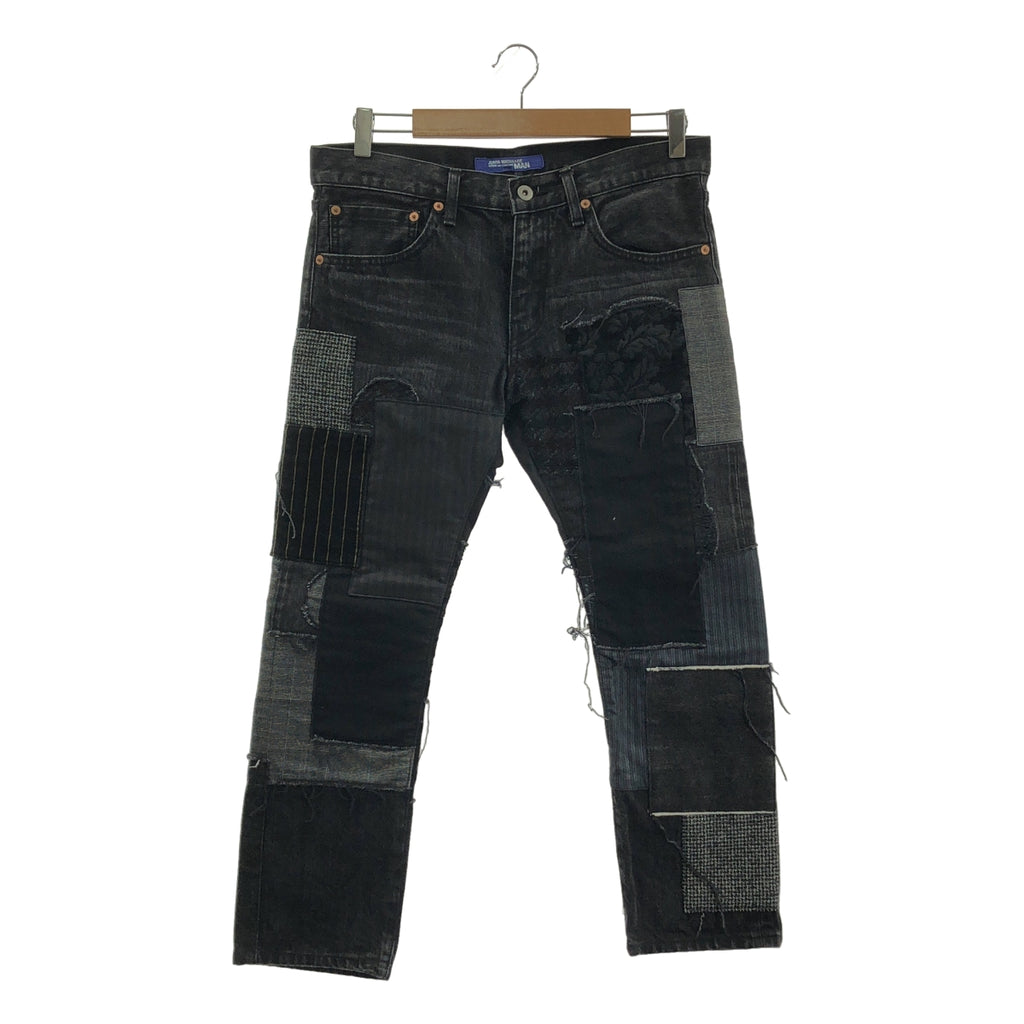 JUNYA WATANABE COMME des GARÇONS MAN | 2021 秋冬系列 | 拼接多材質赤耳牛仔褲 | S 碼 | 男士