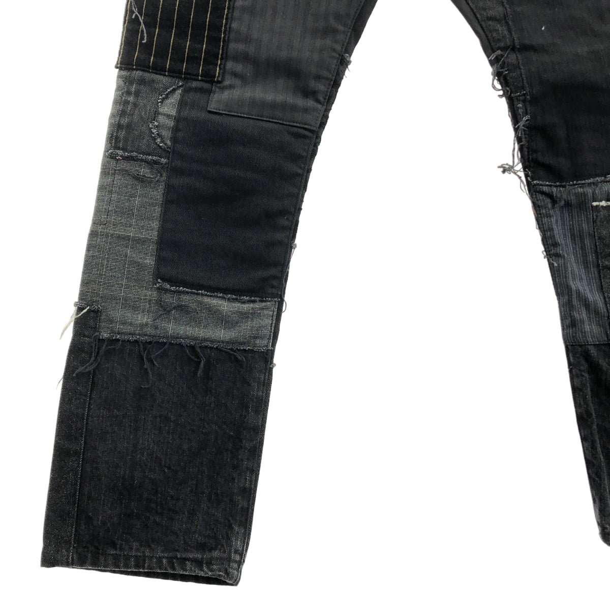 JUNYA WATANABE COMME des GARCONS MAN / 준야와타나베 콤데 걸슨맨 | 2021AW | 패치워크 다소재 MIX 세르빗치 데님 팬츠 | S |