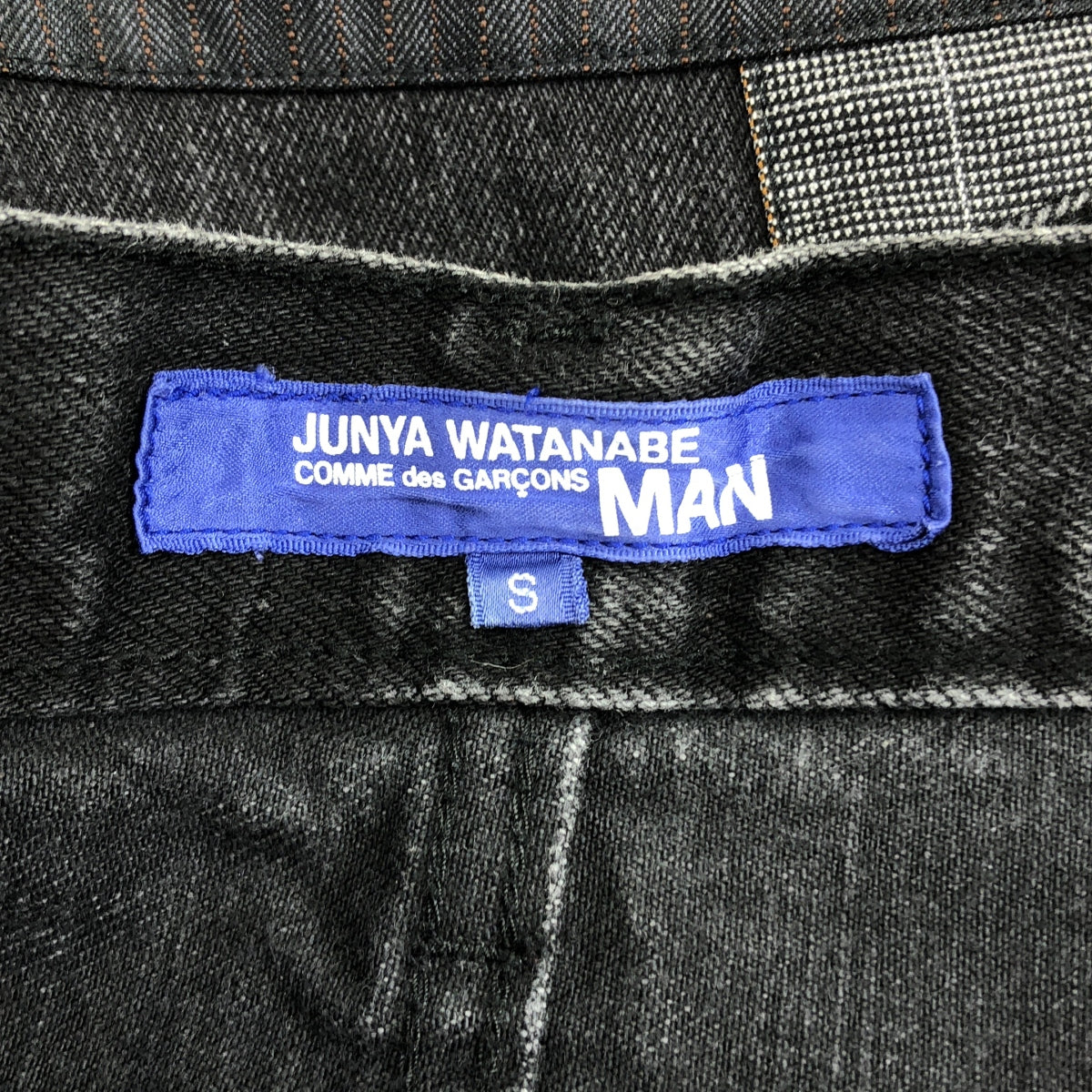 JUNYA WATANABE COMME des GARÇONS MAN | 2021 秋冬系列 | 拼接多材質赤耳牛仔褲 | S 碼 | 男士