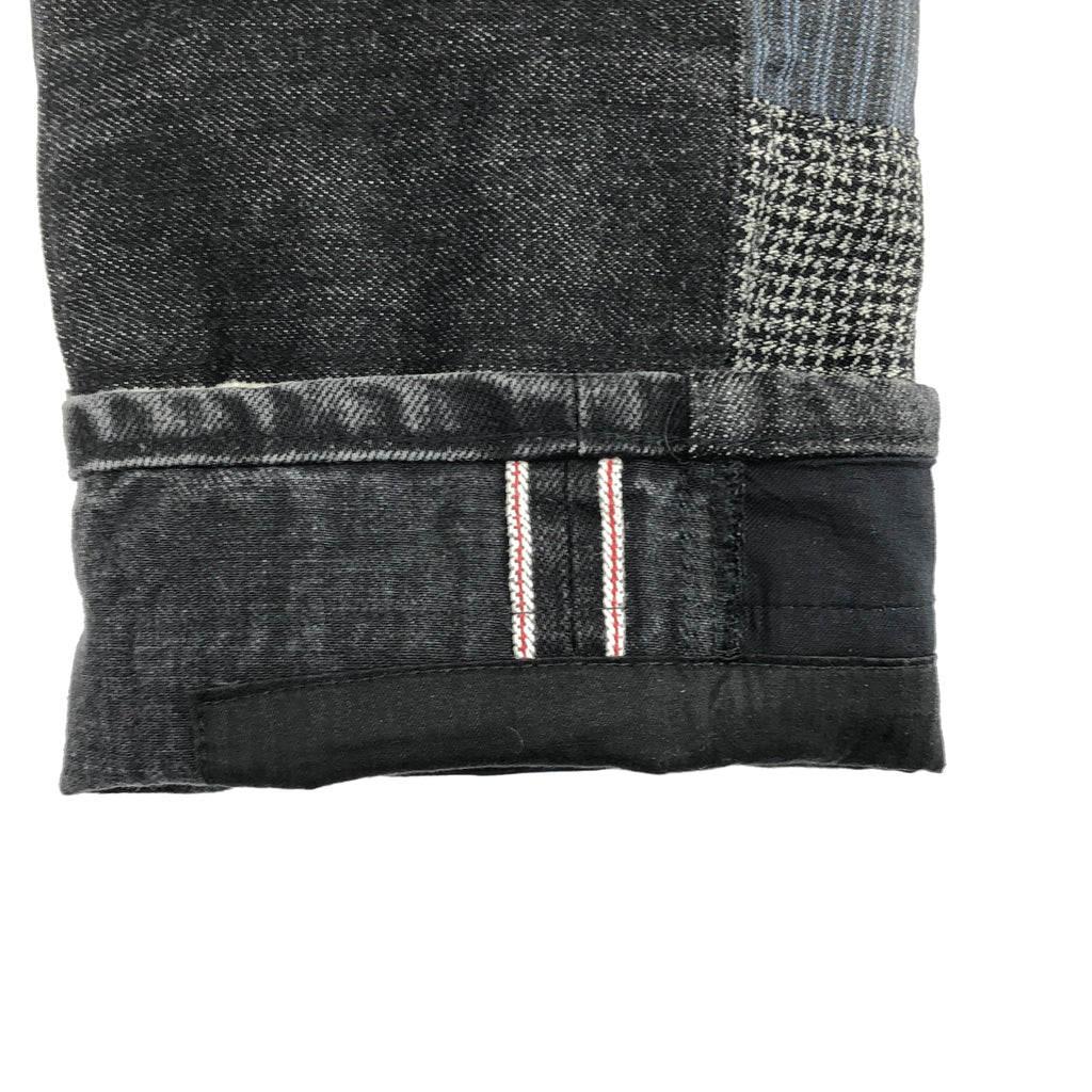 JUNYA WATANABE COMME des GARÇONS MAN | 2021 秋冬系列 | 拼接多材質赤耳牛仔褲 | S 碼 | 男士