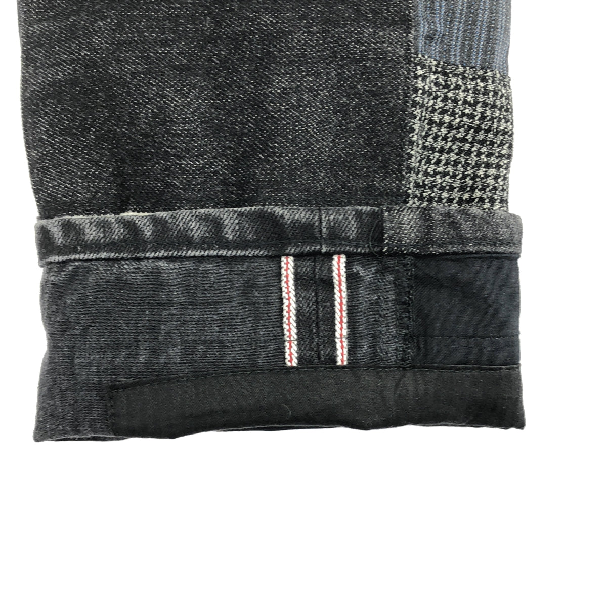 JUNYA WATANABE COMME des GARÇONS MAN | 2021 秋冬系列 | 拼接多材質赤耳牛仔褲 | S 碼 | 男士