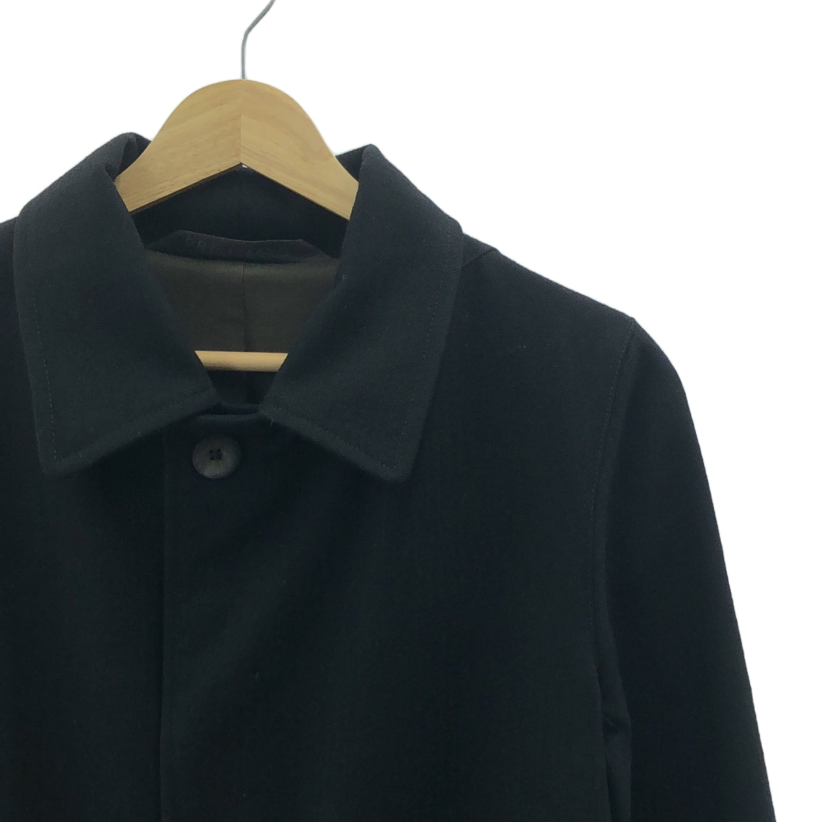 【미품】 PRPATTERSON / PR 패터슨 | MAC 맥 / 울 헤링본 스텐 컬러 코트 | XS | 블랙 | 남성