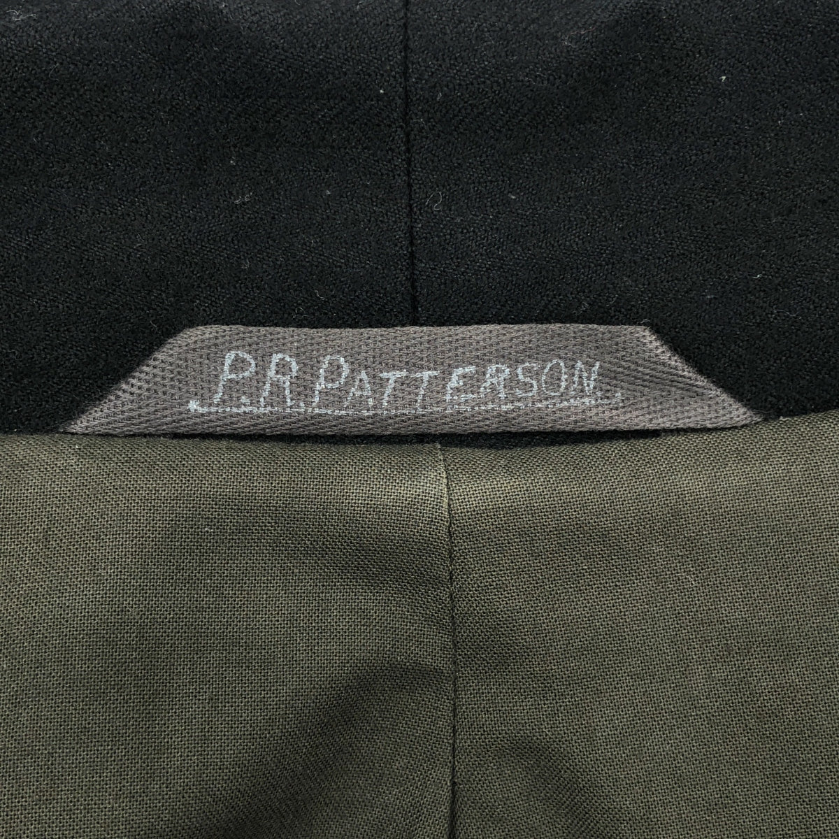 [品相良好] PRPATTERSON / PR Patterson | MAC / 羊毛人字紋 Balmac 大衣 | XS | 黑色 | 男款