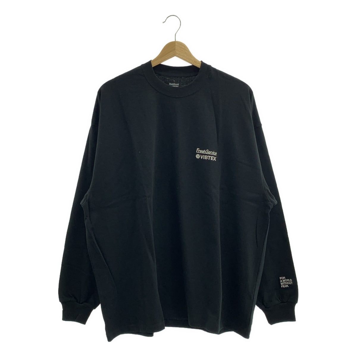 FreshService / 신선한 서비스 | VIBTEX / L / S CREW NECK TEE / 로고 오버 컷소우 | L | 남성