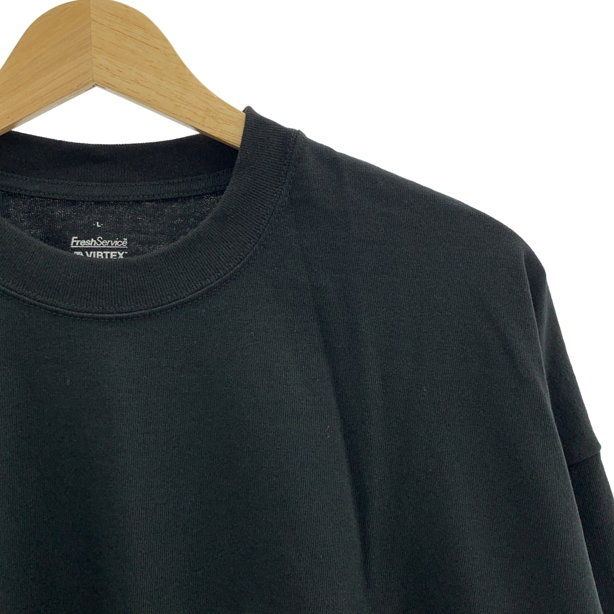 FreshService / 신선한 서비스 | VIBTEX / L / S CREW NECK TEE / 로고 오버 컷소우 | L | 남성