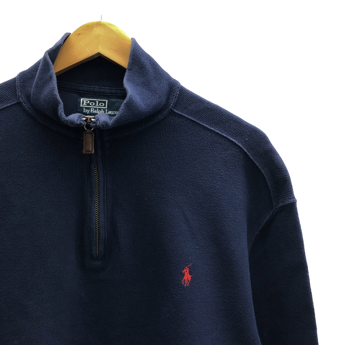 POLO RALPH LAUREN / ポロラルフローレン | コットン ワンポイント 刺しゅう ハーフジップ スウェット トレーナー | L | メンズ