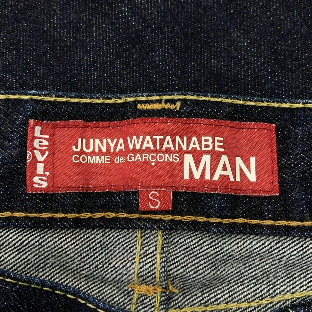 eye JUNYA WATANABE COMME des GARCONS MAN / アイジュンヤワタナベ マン | 2009AW | × Levi's / リーバイス JB503 / レザーパッチ デニム パンツ | S | メンズ