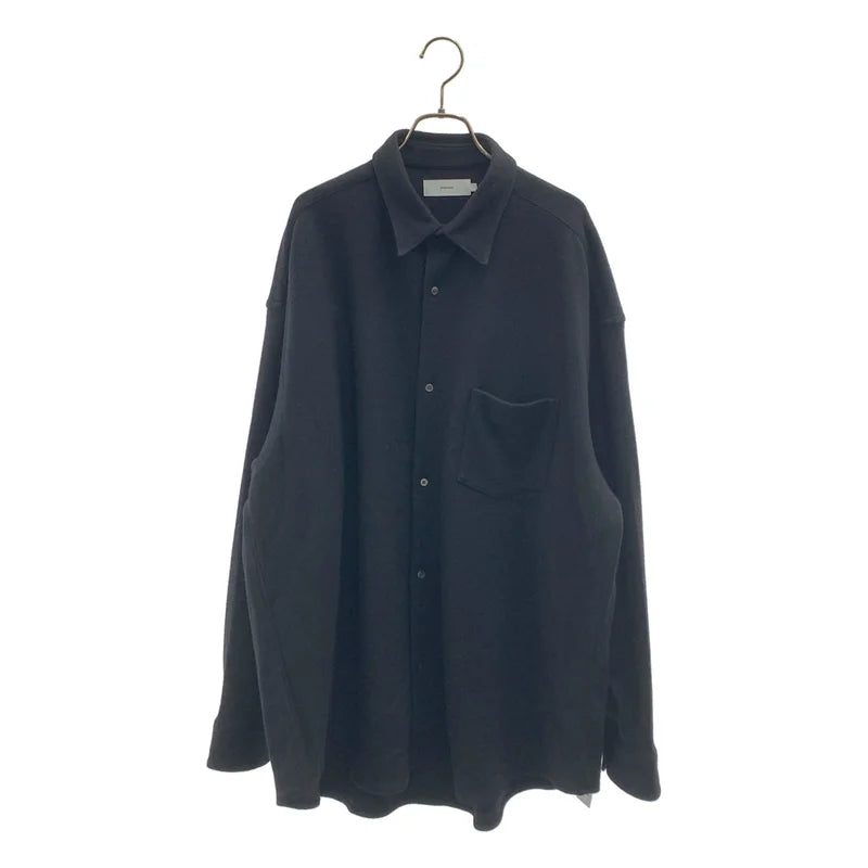 Graphpaper / グラフペーパー | 2024AW | Wool Smooth Flannel Oversized Regular Collar Shirt ウール オーバーサイズ シャツ | 1 | メンズ
