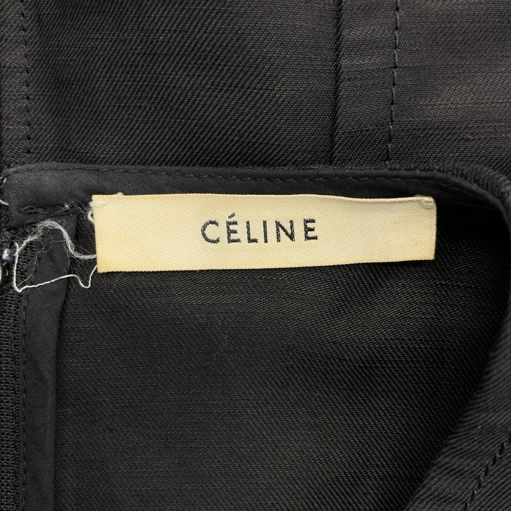 CELINE / セリーヌ | by Phoebe Philo フィービー / リネン レーヨン ジップ プルオーバーワンピース | 34 | レディース