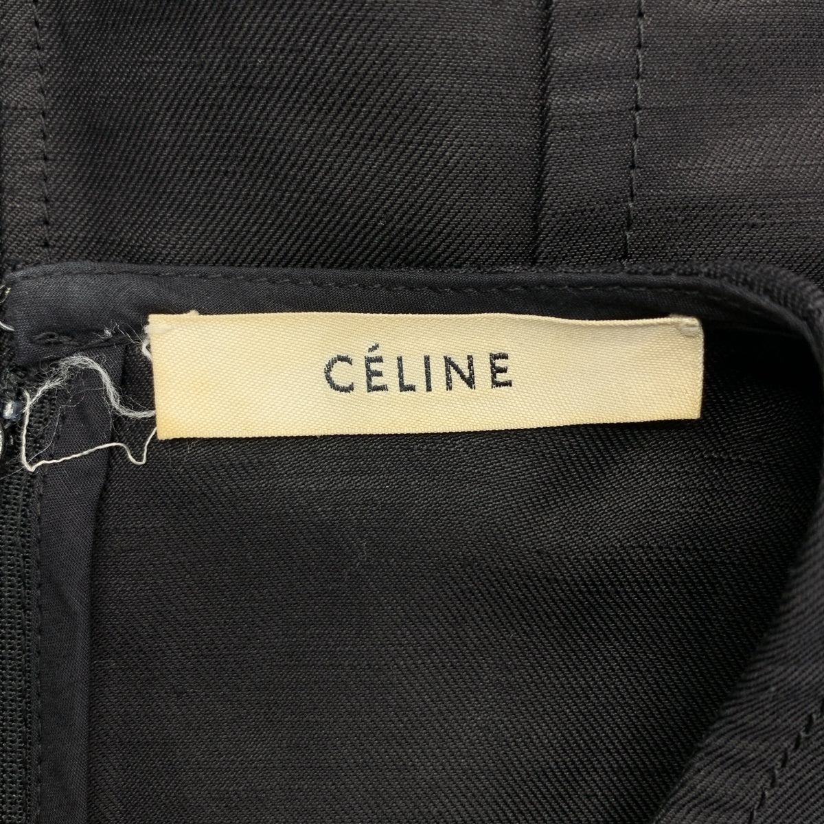 CELINE / セリーヌ | by Phoebe Philo フィービー / リネン レーヨン ジップ プルオーバーワンピース | 34 | レディース