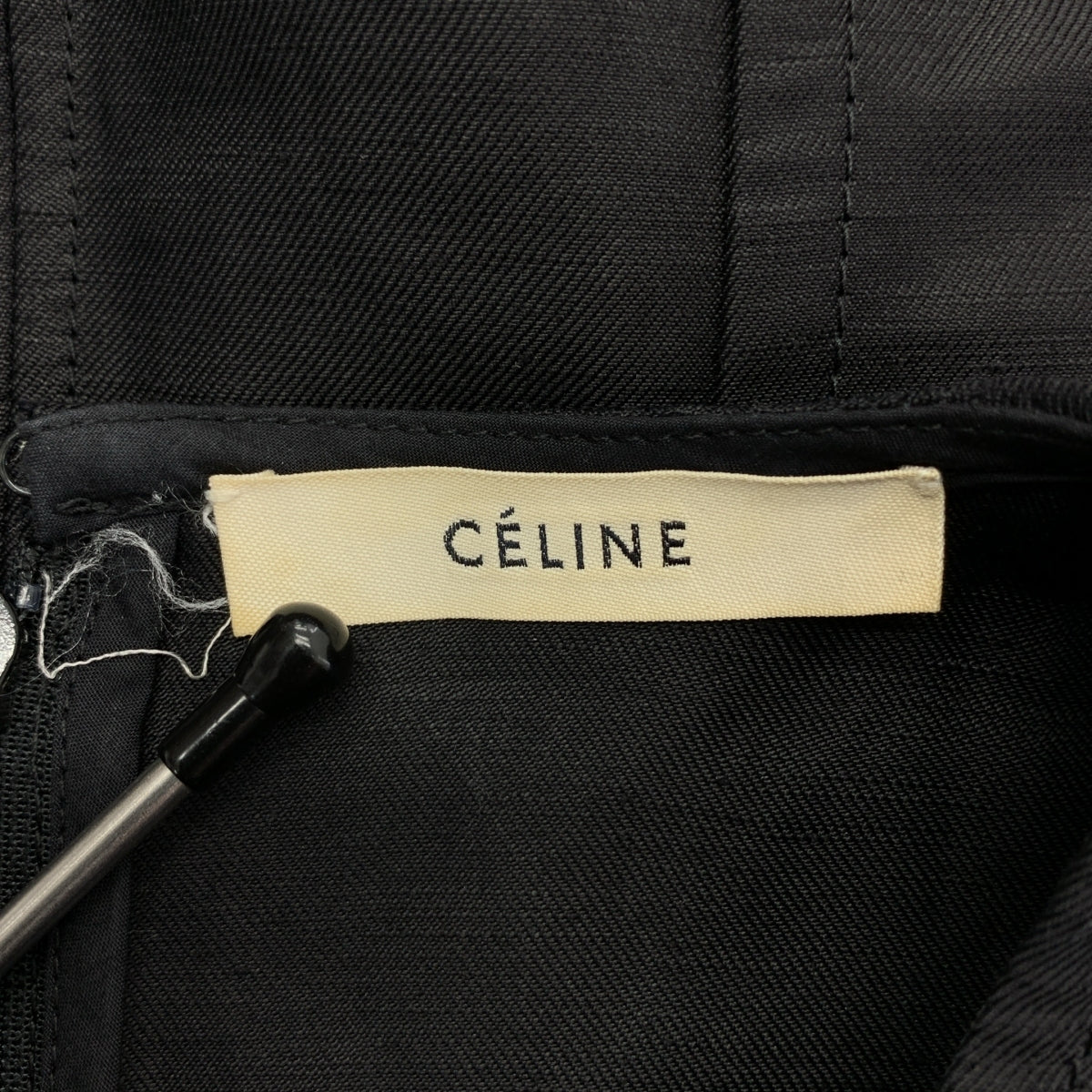 CELINE / セリーヌ | by Phoebe Philo フィービー / リネン レーヨン ジップ プルオーバーワンピース | 34 | レディース