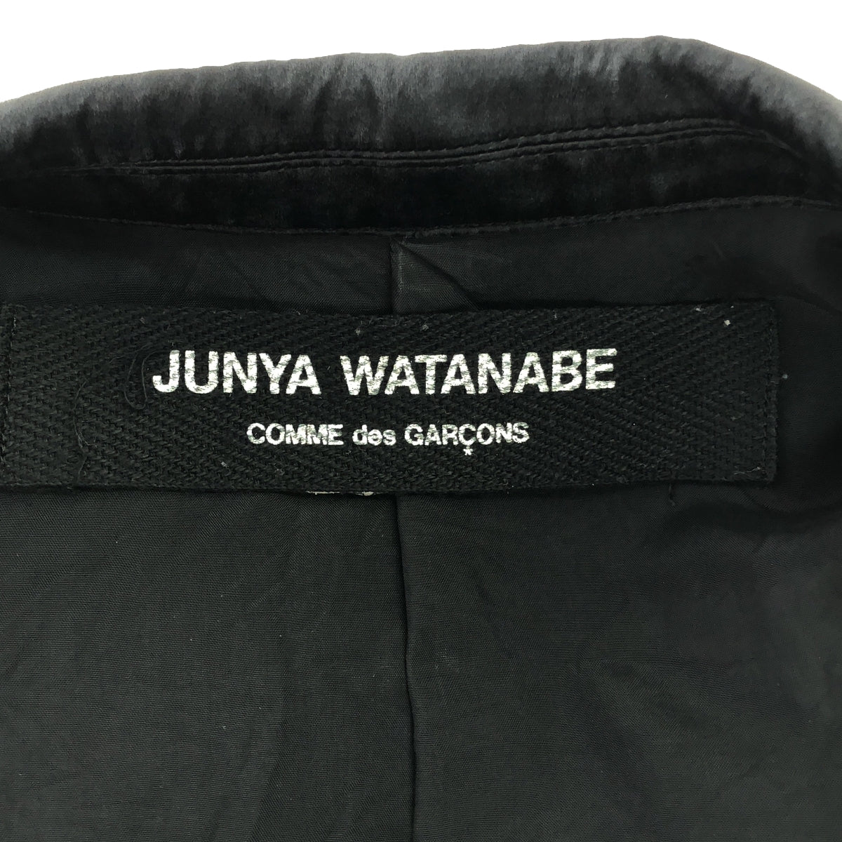 JUNYA WATANABE COMME des GARCONS / 준야와타나베 | 다른 소재 전환 싱글 브레스트 재킷 / 총 안감 | 블랙 | 여성