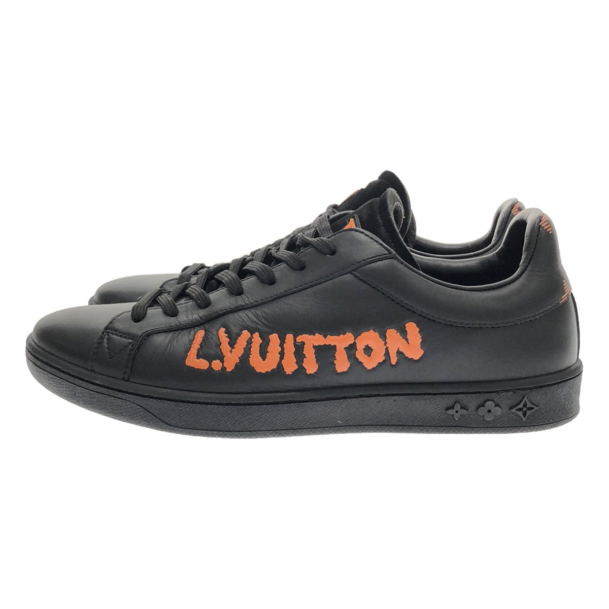 [Good Condition] Louis Vuitton | Luxembourg Samothrace Line Low-Cut Sneakers | 5 1/2 | Black | Women's