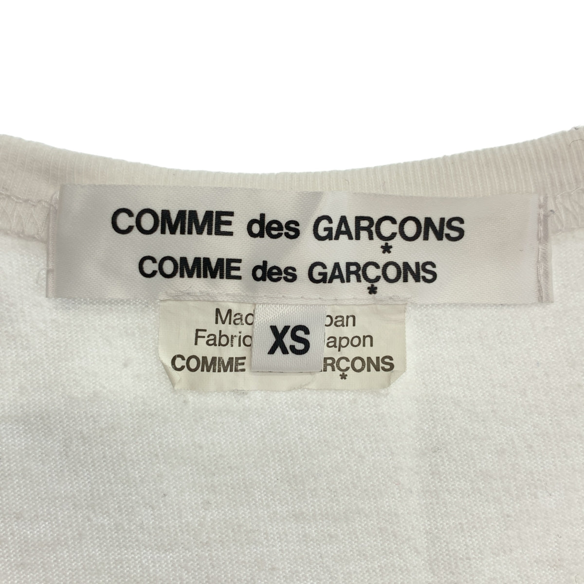 COMME des GARCONS | 2018 秋冬系列 | 印花棉質圓領上衣 | XS 碼 | 女款