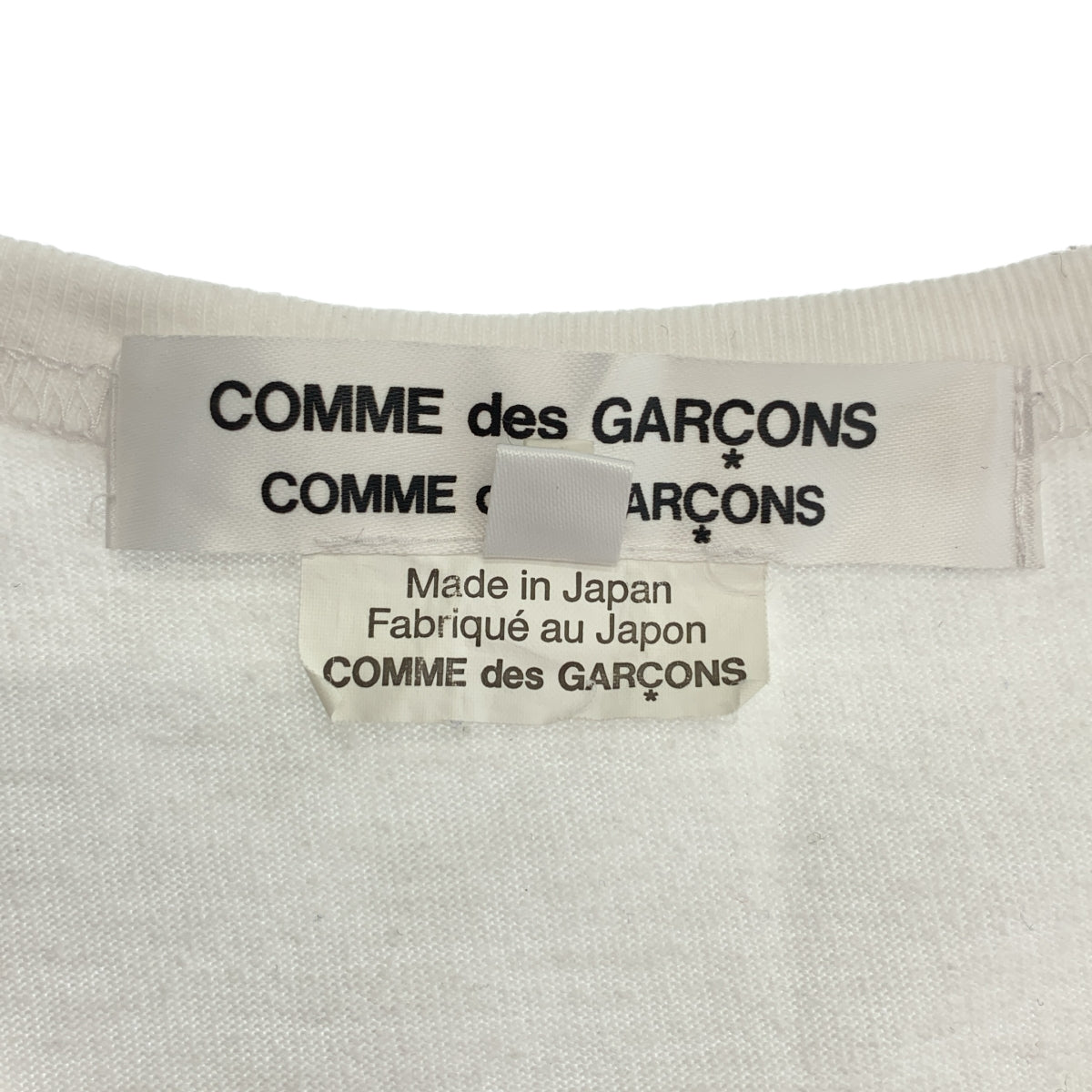 COMME des GARCONS | 2018 秋冬系列 | 印花棉質圓領上衣 | XS 碼 | 女款