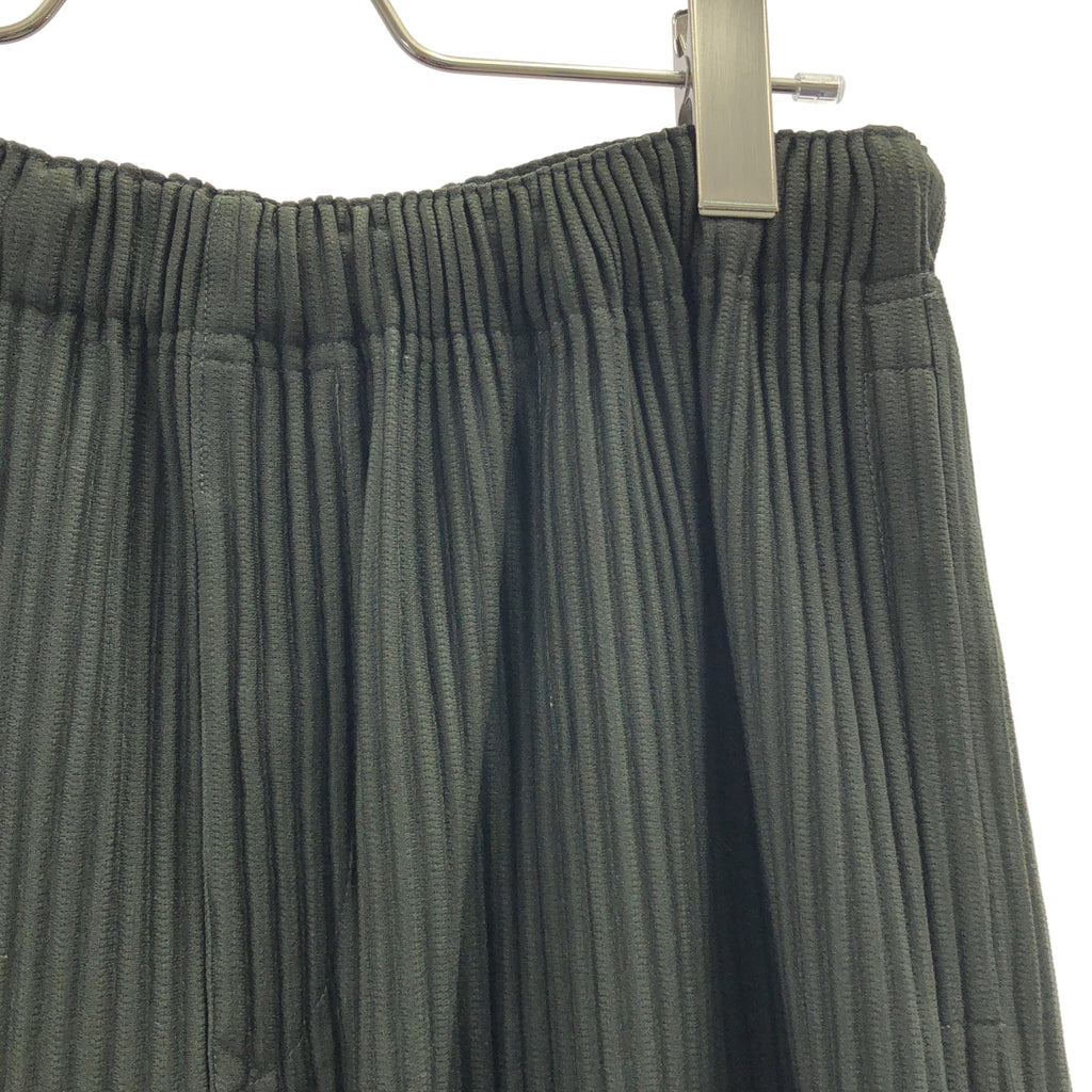 HOMME PLISSE ISSEY MIYAKE / 옴프리세이세이미야케 | 2021SS | PLEATS BOTTOMS 주름 크롭드 이지 팬츠 | 1 | 남성