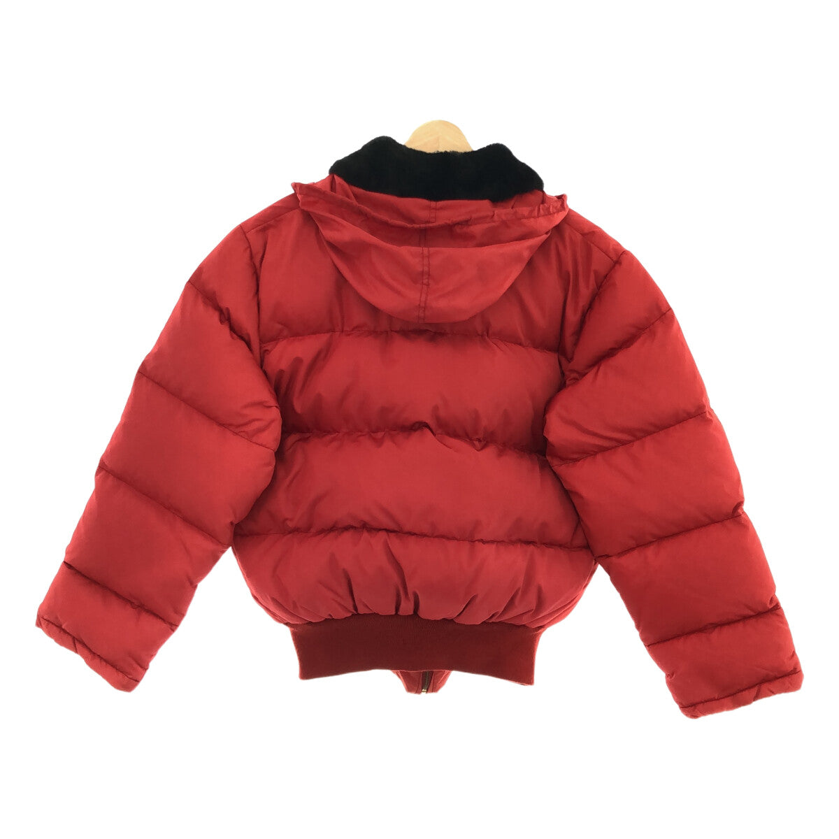 karl helmut / Karl Helm | Boa collar hooded down jacket | M | Red | Women's