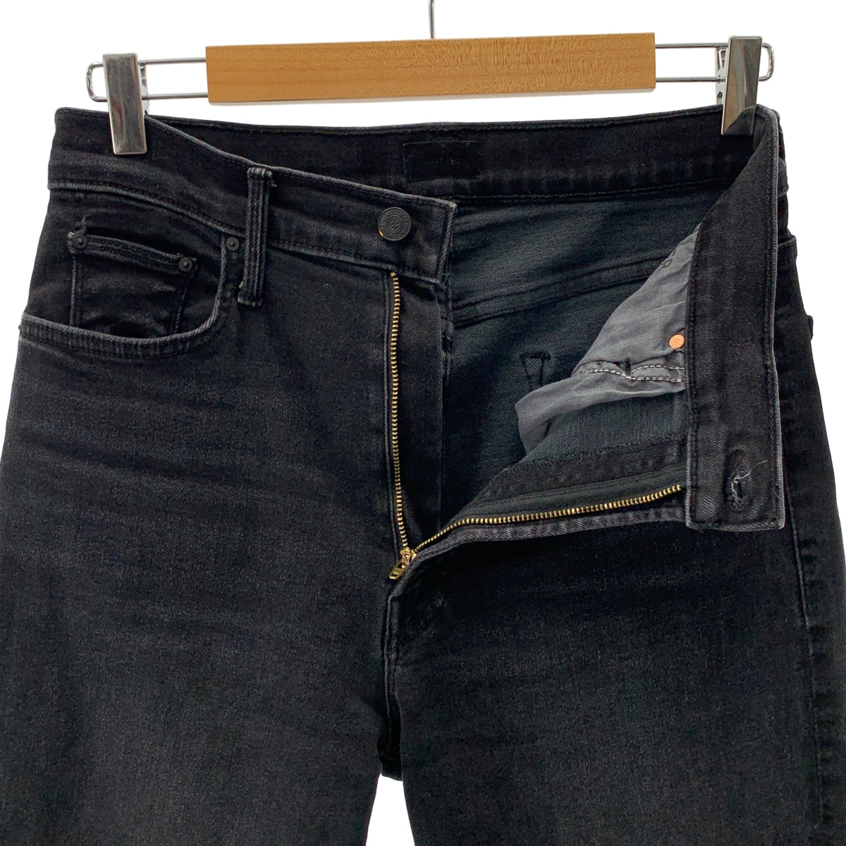 MOTHER / マザー | ストレッチ ブラックデニム パンツ | 30 |