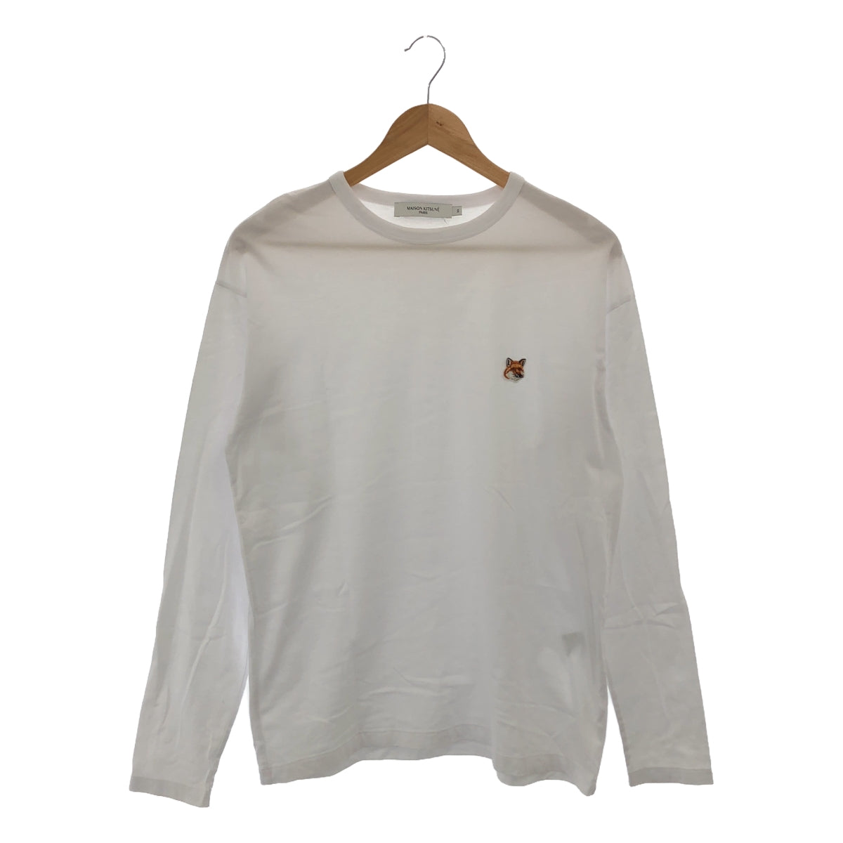 MAISON KITSUNE / メゾンキツネ | FOX HEAD PATCH REGULAR LONG-SLEEVED TEE-SHIRT Tシャツ | XS | メンズ