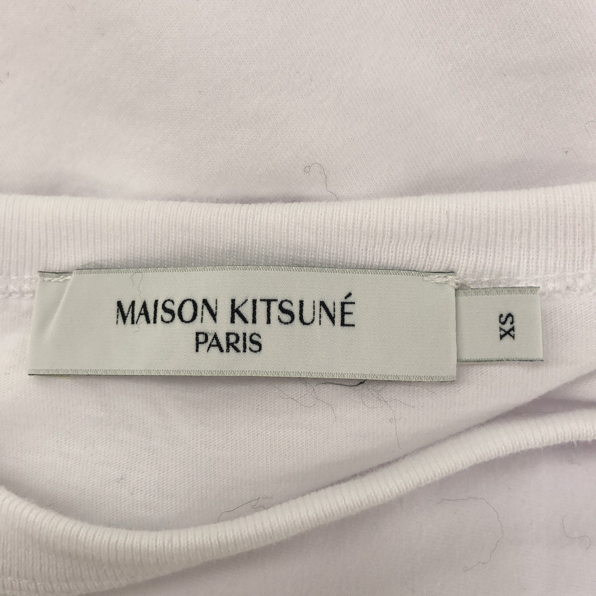 MAISON KITSUNE / 메종 여우 | FOX HEAD PATCH REGULAR LONG-SLEEVED TEE-SHIRT T셔츠 | XS | 남성