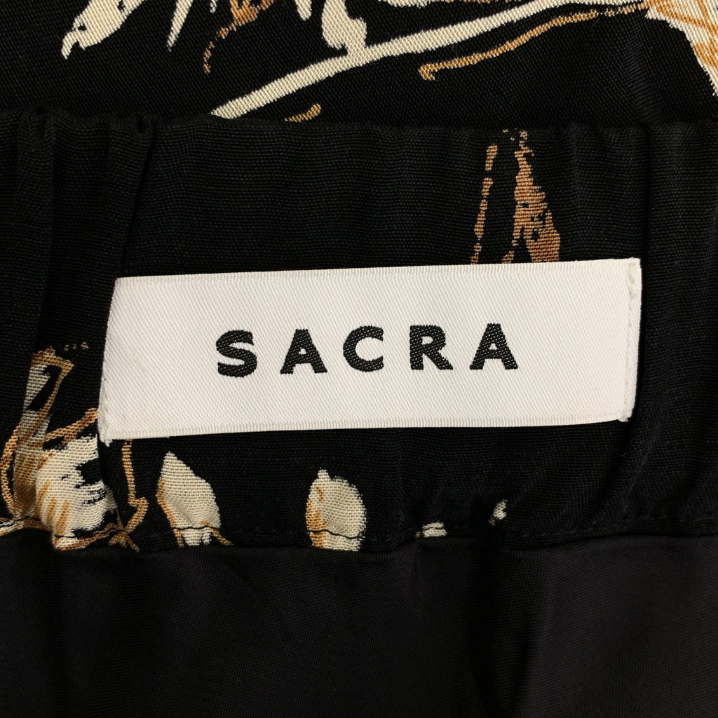 SACRA | 印花長裙 | 38碼 | 黑色 | 女款