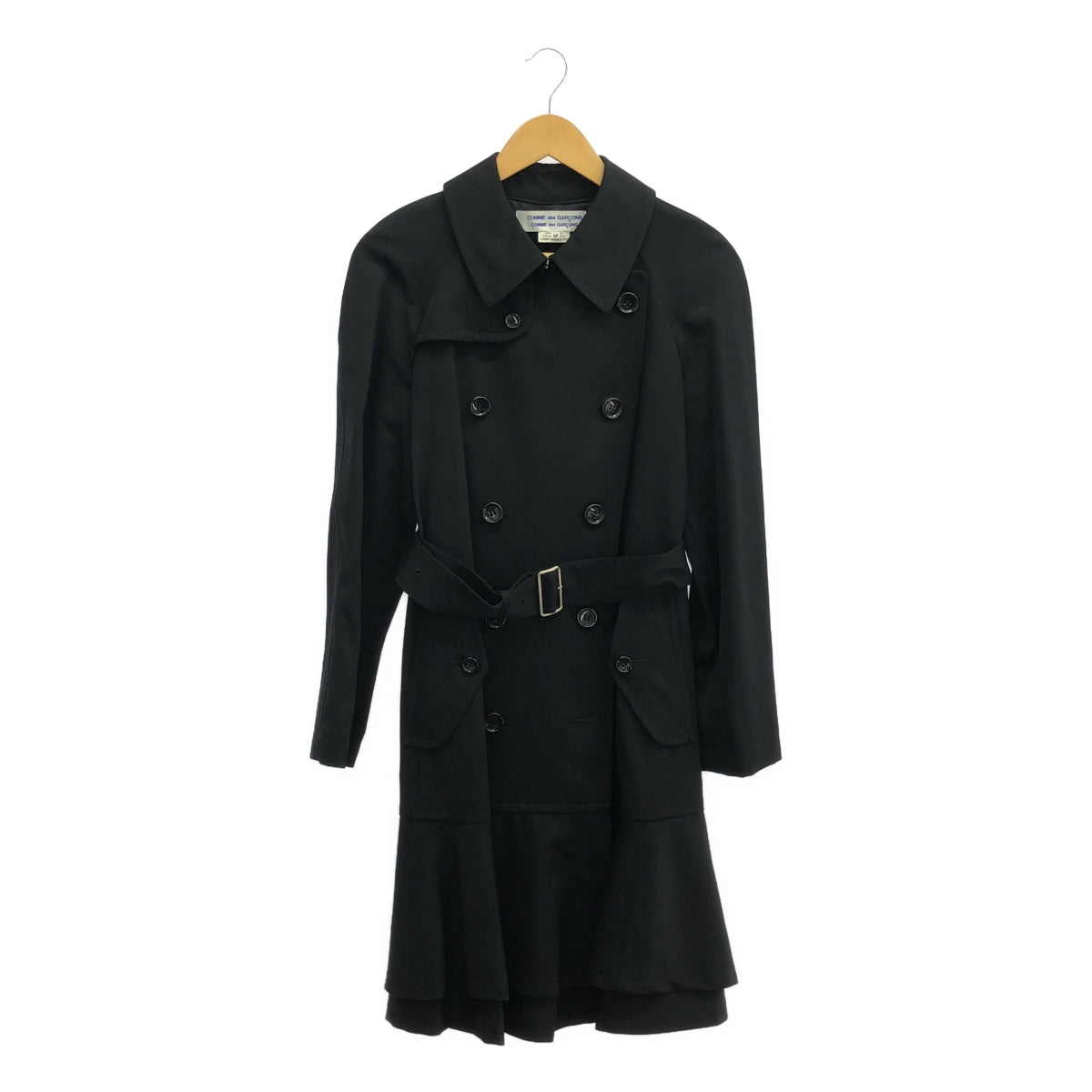 COMME des GARCONS COMME des GARCONS / Comme des |繫腰帶長風衣 | M |黑色 |女性的