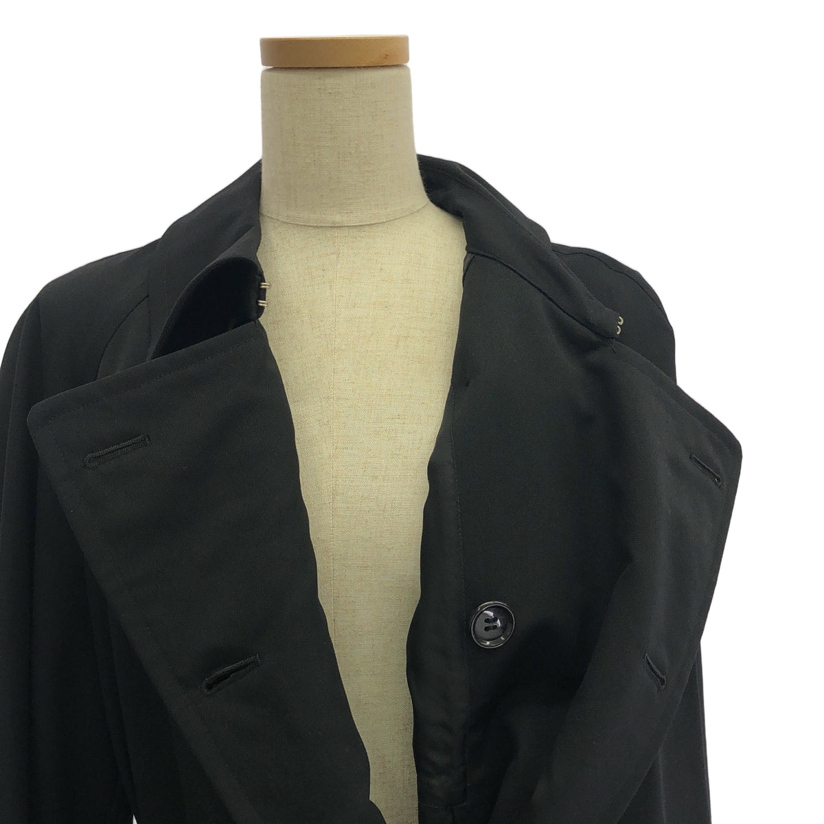 COMME des GARCONS COMME des GARCONS / Comme des |繫腰帶長風衣 | M |黑色 |女性的