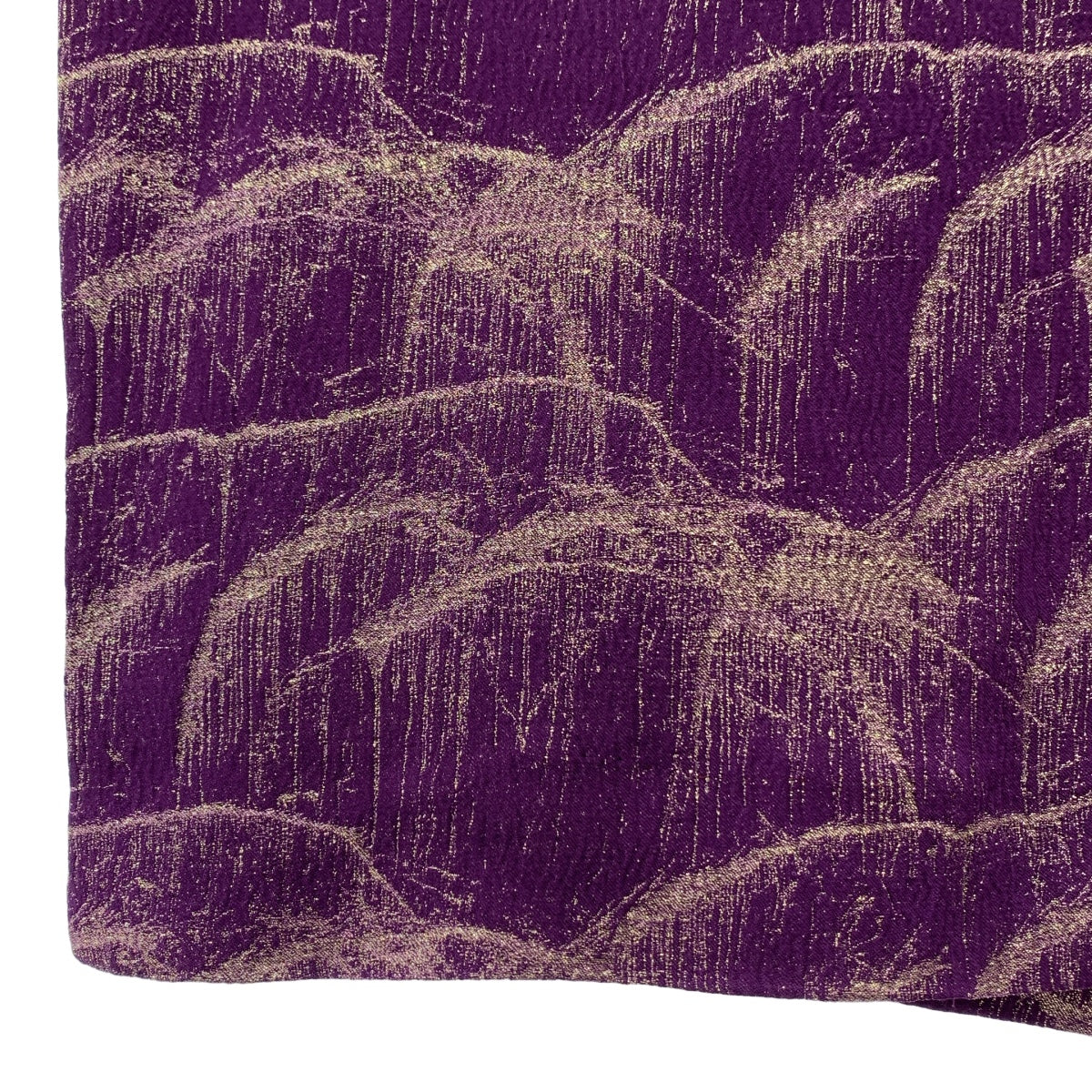 DRIES VAN NOTEN / ドリスヴァンノッテン | 2018SS | シルク ジャガード切替 ロングスカート | 38 |