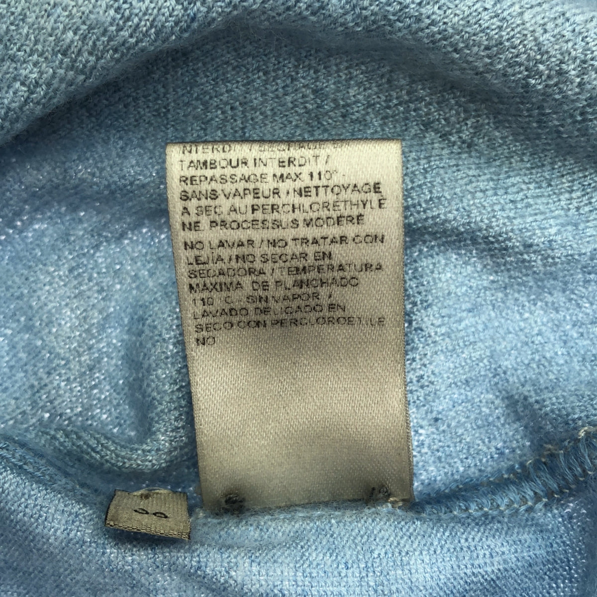 BOTTEGA VENETA |羊絨和絲綢漸變高領針織衫 |尺寸 38 |藍色 |女性的