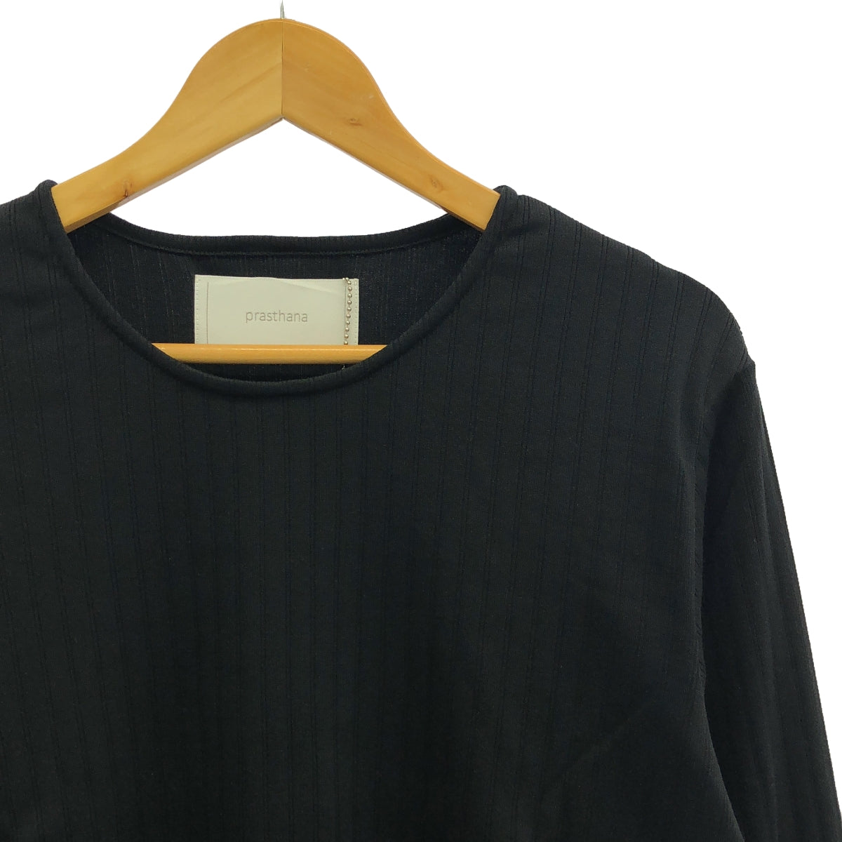 【新品】  prasthana / プラスターナ | base layer crew neck | S | ブラック | メンズ