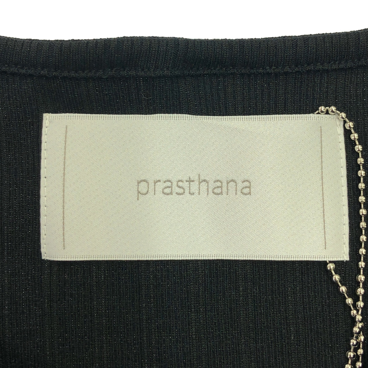 【新品】  prasthana / プラスターナ | base layer crew neck | S | ブラック | メンズ