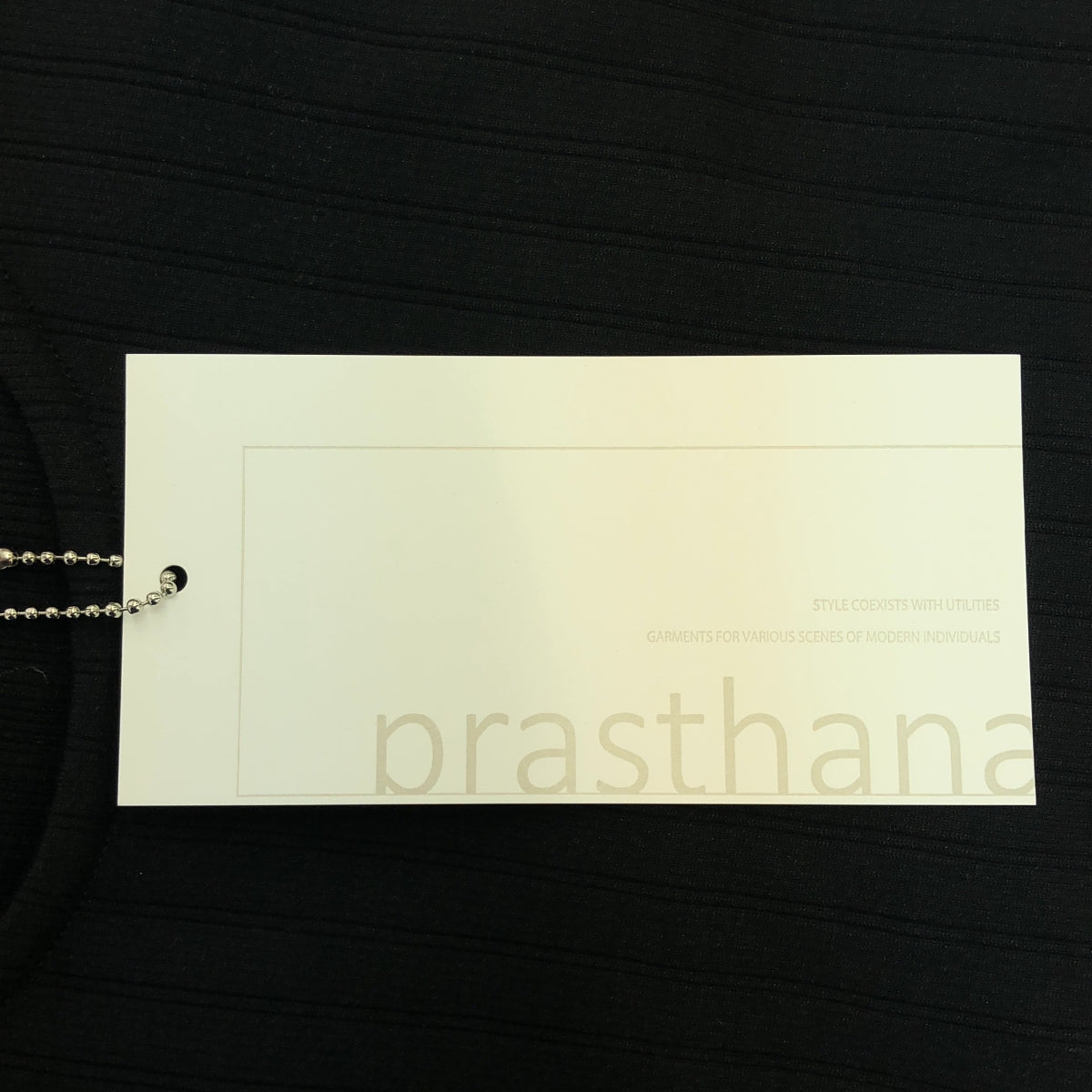 [New] prasthana / Prasthana | Base Layer Crew Neck | S | Black | Men's