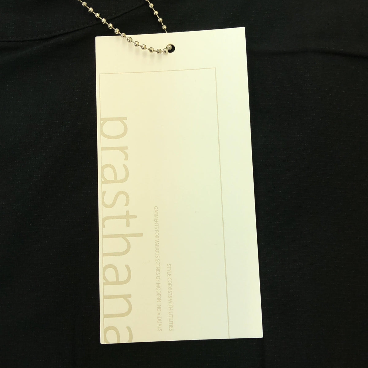 [新] prasthana / Prasthana |喇叭圓領短褲/襯衫 | M |黑色 |男士