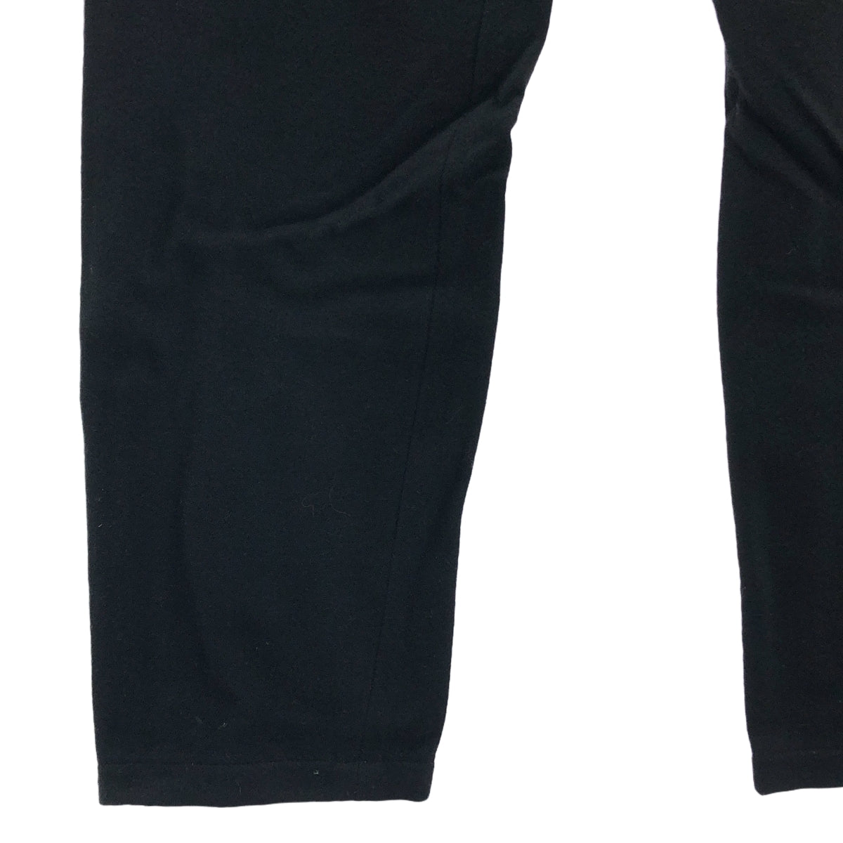 tricot COMME des GARCONS / トリココムデギャルソン | 2000AW | ウール 縮絨 裾ジップ スリット パンツ | M | ブラック | レディース