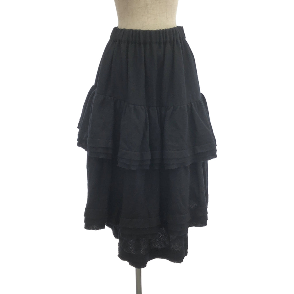 noir kei ninomiya / ノワールケイニノミヤ | 2024AW | ウール ティアード ロング スカート | S | レディース