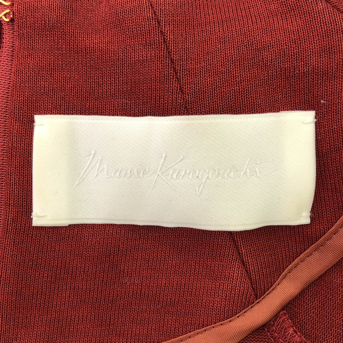 Mame Kurogouchi / マメクロゴウチ | 2022AW | V-Neck Classic Cotton Dress Vネックドレス ワンピース | 1 | テラコッタ | レディース