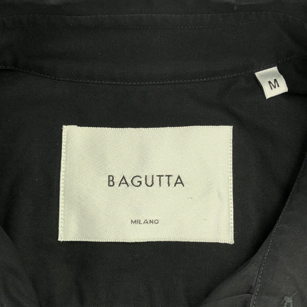 Bagutta / バグッタ | ウォッシュドコットン タイプライター ソリッド オーバーサイズド シャツ | M | ブラック | メンズ
