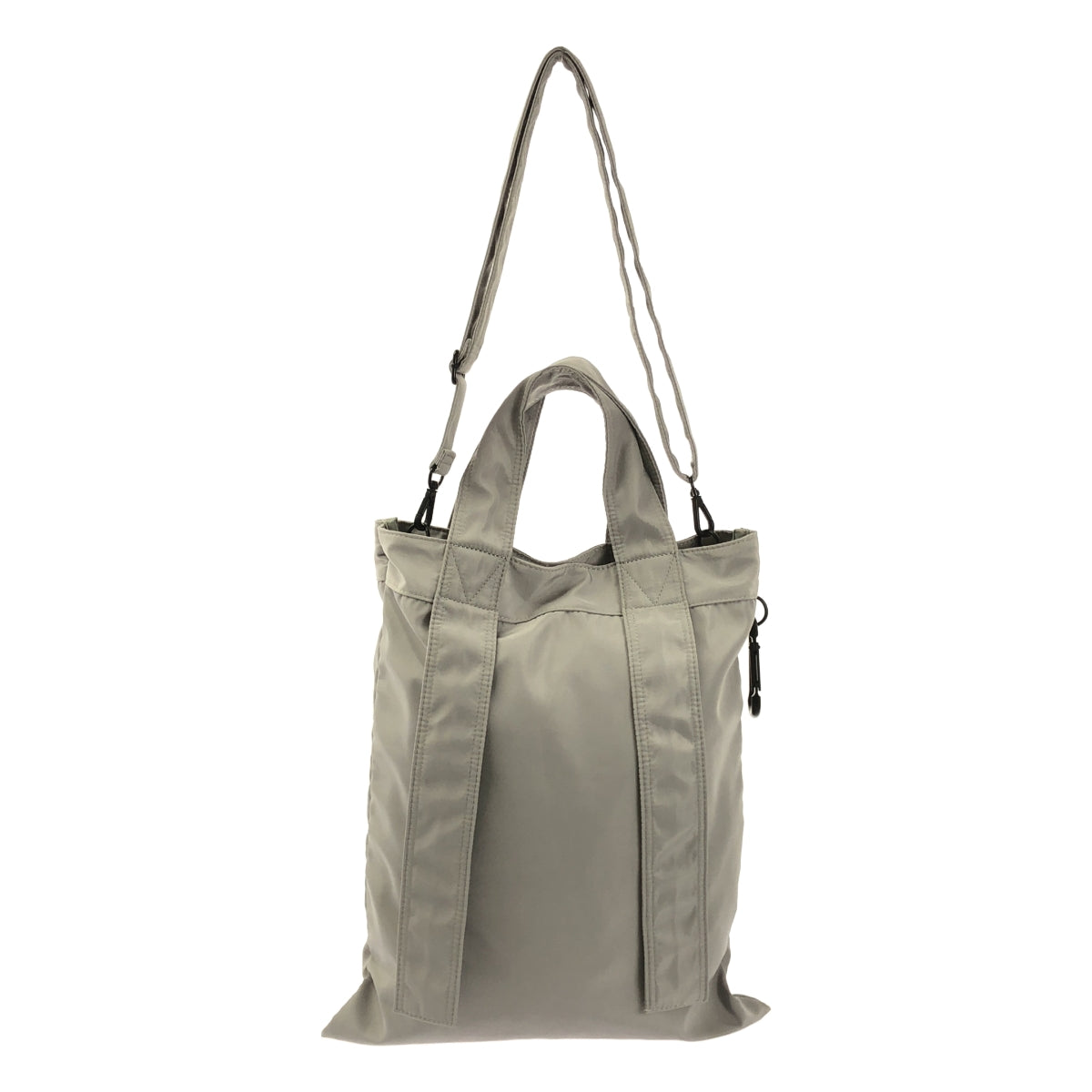 LOHEN / 로헨 | Nylon 2way Carabiner TOTE BAG / 숄더 포함 토트 백 | 라이트 그레이 | 여성