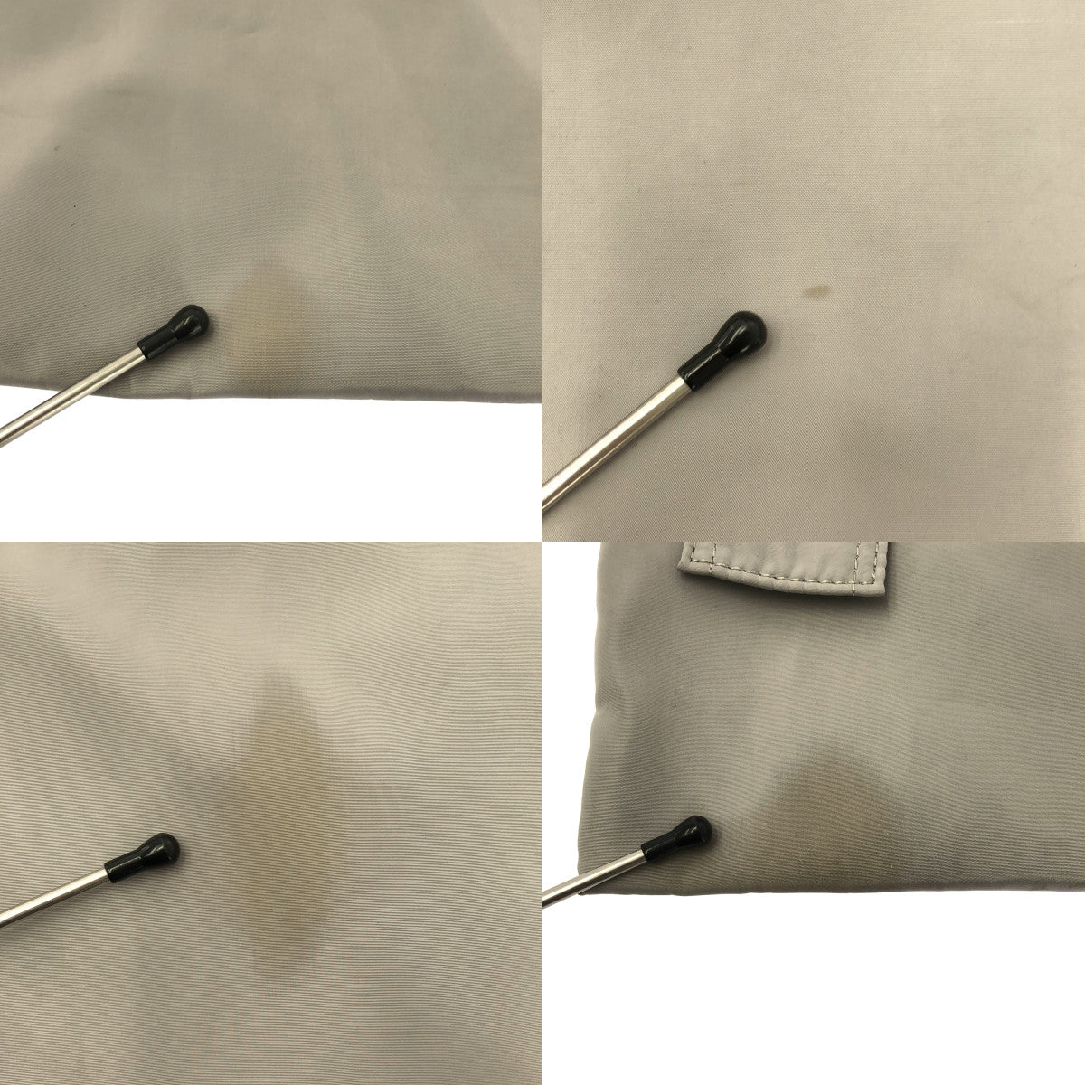 LOHEN | 尼龍雙向登山扣手提包，附肩帶 | 淺灰色 | 女士