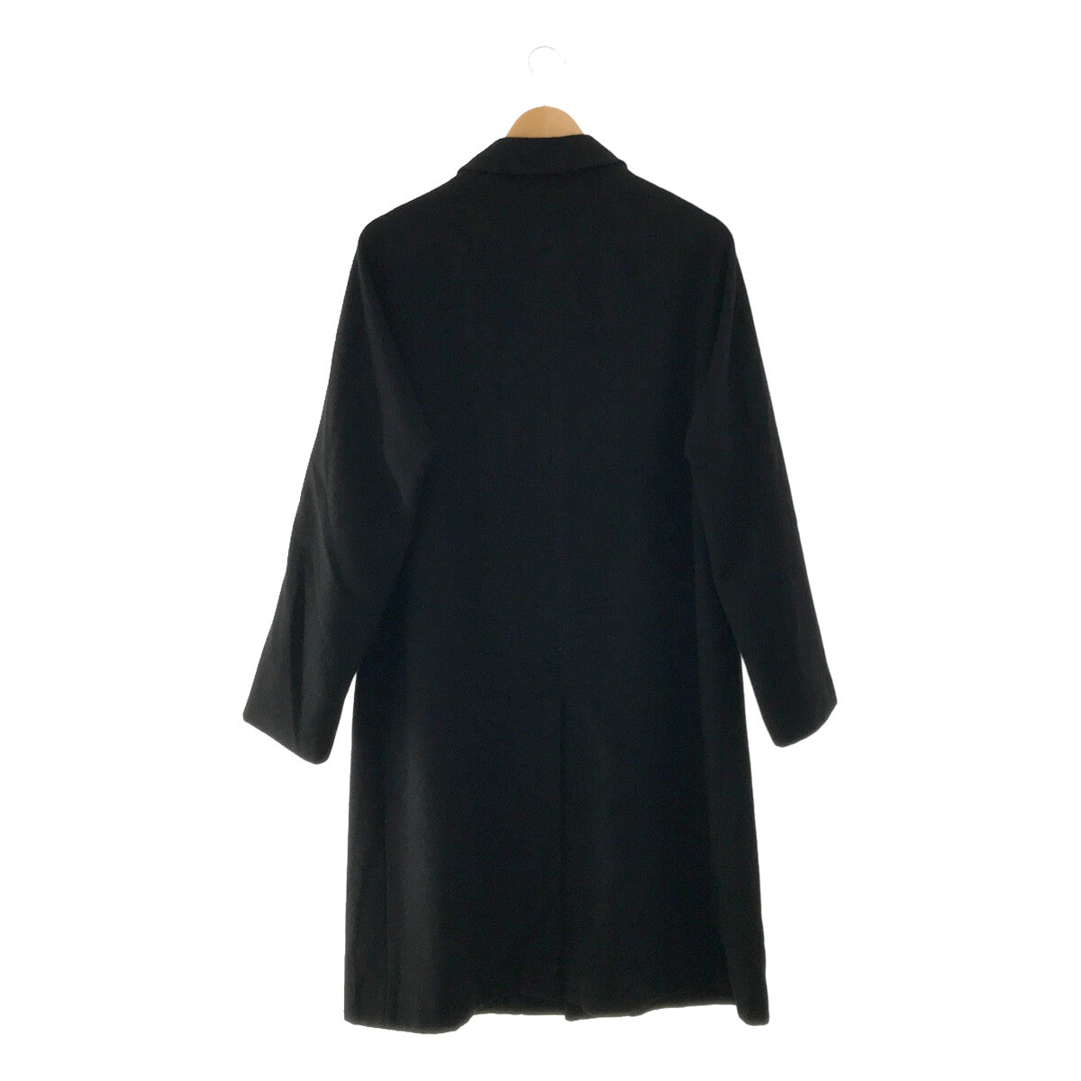 YOHJI YAMAMOTO +NOIR / Yohji Yamamoto Plus Noir | Wool nylon round collar coat | 2 | Black | Women's