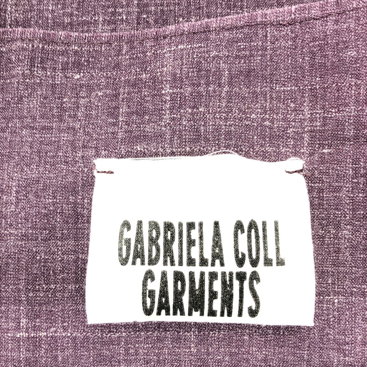 【美品】  GABRIELA COLL GARMENTS / ガブリエラコールガーメンツ | LOLO PIANA FINE WOOL V NECK DRESS ロロピアーナ カットオフ ワンピース | 1 | パープル | レディース