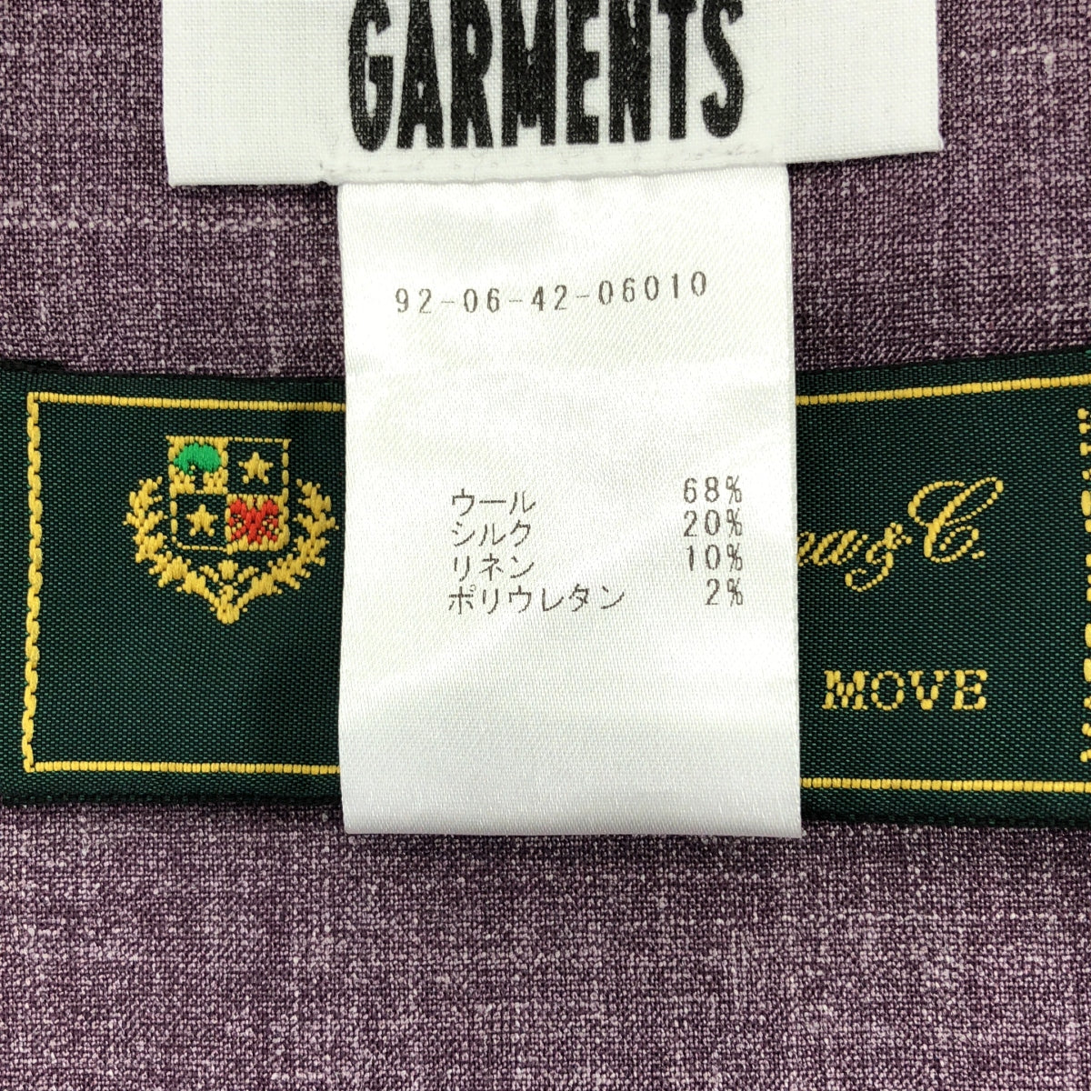 【美品】  GABRIELA COLL GARMENTS / ガブリエラコールガーメンツ | LOLO PIANA FINE WOOL V NECK DRESS ロロピアーナ カットオフ ワンピース | 1 | パープル | レディース