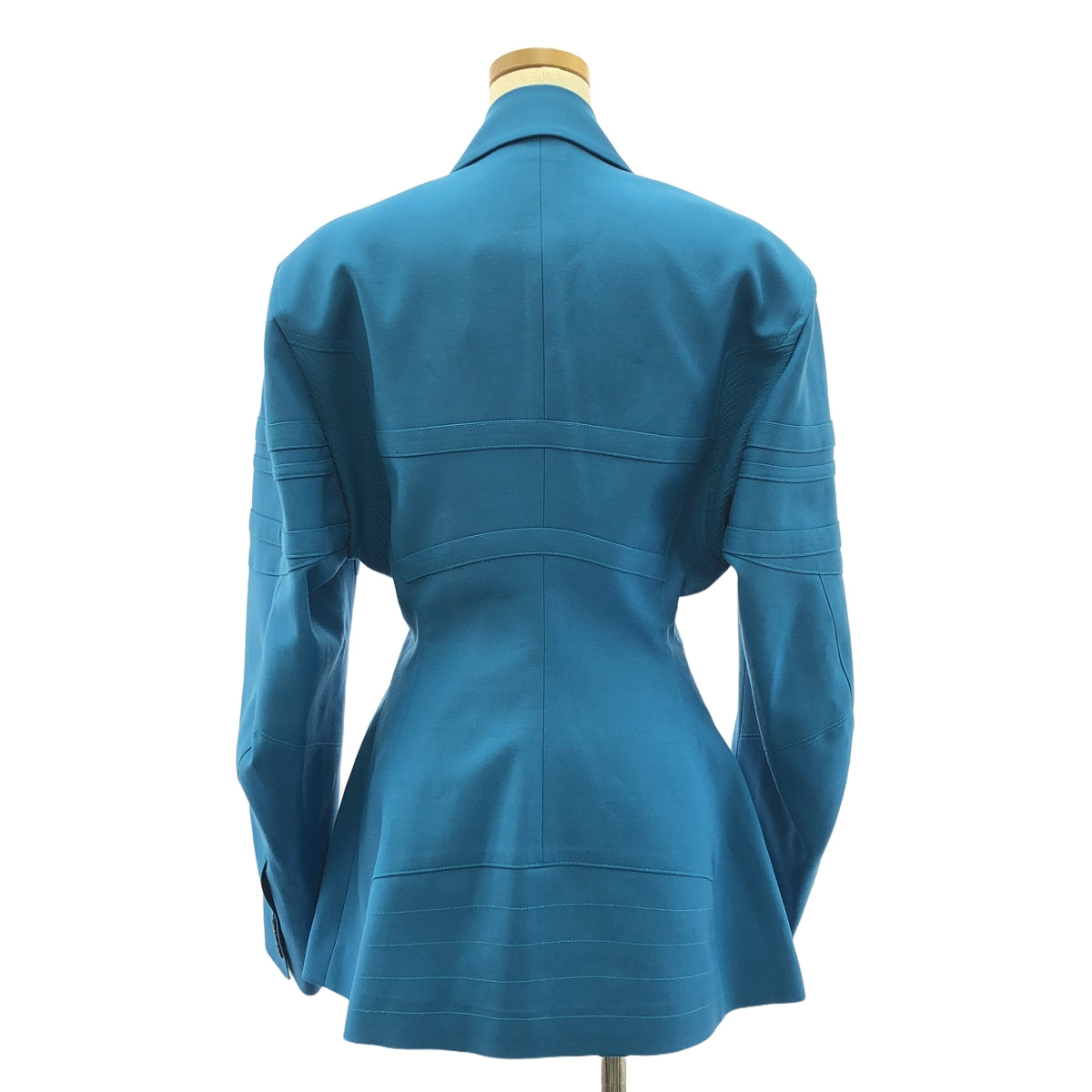 [全新] BONBOM | 羊毛尼龍西裝外套 | M | 綠松石色 | 女款